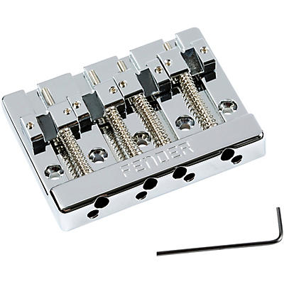 Fender HiMass 4-String Bass Bridge Assembly With Zinc Saddles -