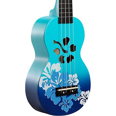 Mahalo Hibiscus Flower Soprano Ukulele