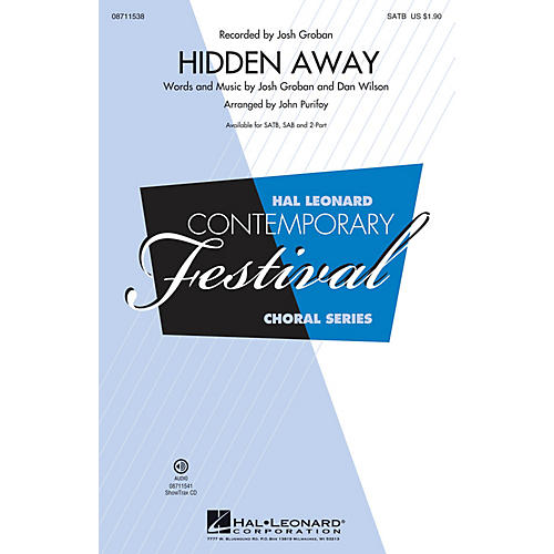 Hal Leonard Hidden Away ShowTrax CD by Josh Groban Arranged by John Purifoy