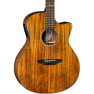 Luna Guitars High Tide Exotic Wood Cutaway Grand Concert Acoustic-Electric Guitar