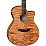 Open-Box Luna High Tide Exotic Wood Cutaway Grand Concert Acoustic-Electric Guitar Condition 1 - Mint Mahogany