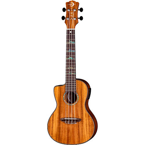 Luna Guitars High Tide Koa Left-Handed Acoustic-Electric Ukulele Condition 1 - Mint Satin Natural