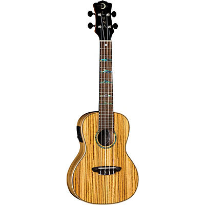 Luna High Tide Zebrawood Concert Acoustic-Electric Ukulele