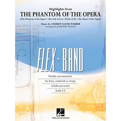 Hal Leonard Highlights From The Phantom Of The Opera - FlexBand Level 2 - 3