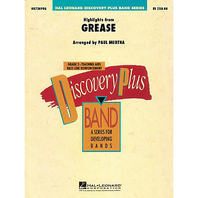 Hal Leonard Highlights from Grease - Discovery Plus Concert Band Series Level 2 arranged by Paul Murtha