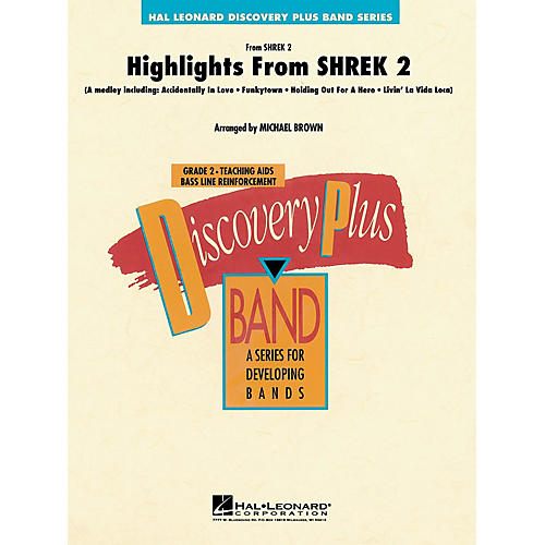 Hal Leonard Highlights from Shrek 2 - Discovery Plus Concert Band Series Level 2 arranged by Michael Brown