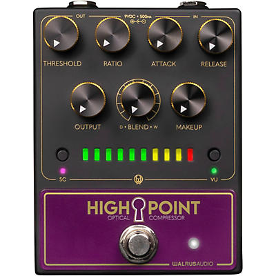 Walrus Audio Highpoint Optical Compressor Pedal -