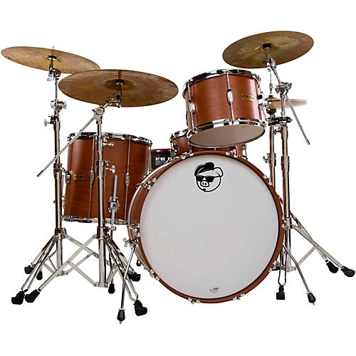 Pork Pie Hip Pig 3-Piece Rock Shell Pack Exotic Eastern Mahogany Satin Natural