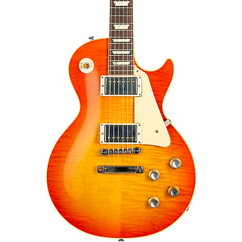 Gibson Custom Historic '60 Les Paul Standard VOS Electric Guitar Tangerine Burst