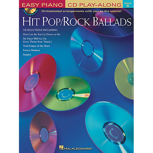 Hit Pop/Rock Ballads Volume 5 Book/CD Easy Piano CD Play Along