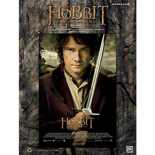 Alfred Hobbit Unexpected Journey Big Note Piano Book