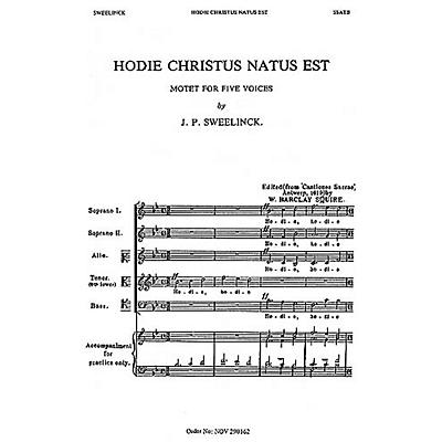 Novello Hodie Christus Natus Est SSATB A Cappella Composed by J.P. Sweelinck