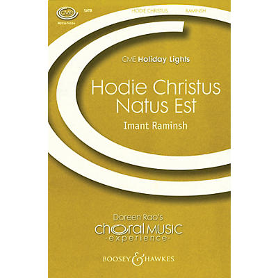 Boosey and Hawkes Hodie Christus natus est (CME Holiday Lights) SATB Divisi composed by Imant Raminsh