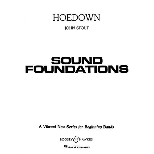 Boosey and Hawkes Hoedown (Full Score) Concert Band Level 1.5 Composed by John Stout