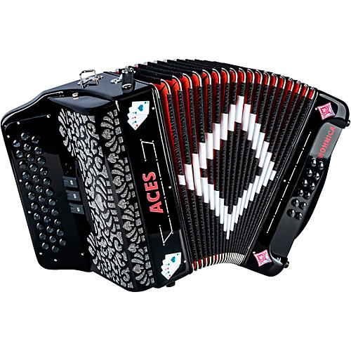 Hohner Hohnica Aces II 3-Register Accordion Black E/A/D