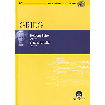 Eulenburg Holberg Suite Op. 40 / Sigurd Jorsalfar Op. 56 Eulenberg Audio plus Score W/ CD by Grieg Edited by Horton