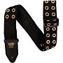Ernie Ball Hole Lotta Metal Grommet Premium Guitar Strap Gold 2 in.