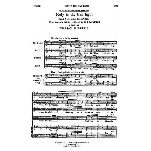 Novello Holy Is the True Light SATB Composed by William H. Harris