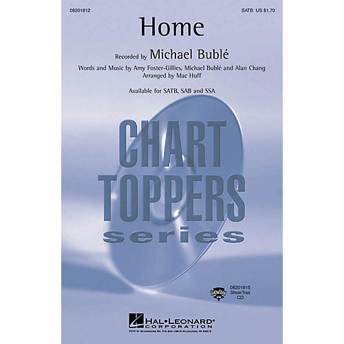 Hal Leonard Home SSA Composed by Michael Bublé