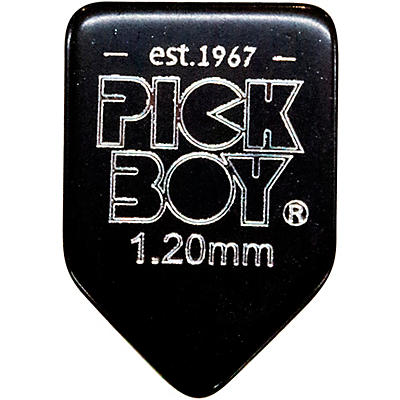 Pick Boy Homebase shape Black Cellulose Guitar Picks