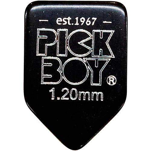 Pick Boy Homebase shape Black Cellulose Guitar Picks 1.20 mm 10 Pack