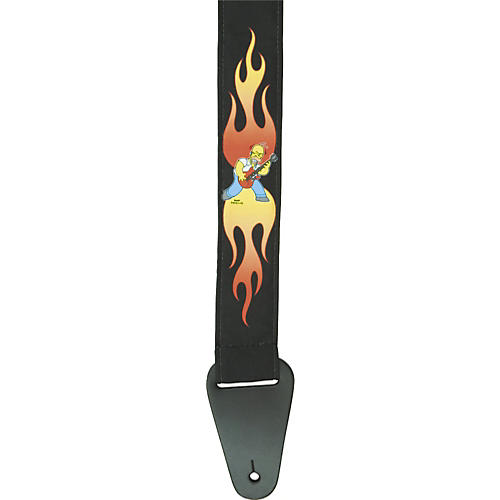 Homer Flames Guitar Strap