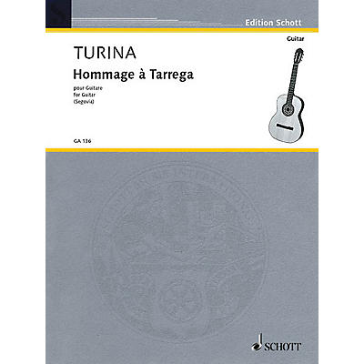 Schott Hommage à Tárrega, Op. 69 (Guitar Solo) Schott Series