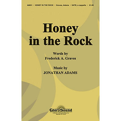 Shawnee Press Honey in the Rock SATB a cappella arranged by J. Adams
