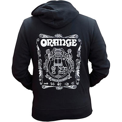 Orange Amplifiers Hoodie with Orange Logo and Crest