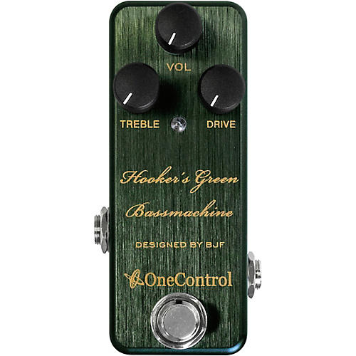 One Control Hooker's Green Bassmachine Overdrive Effects Pedal Condition 1 - Mint