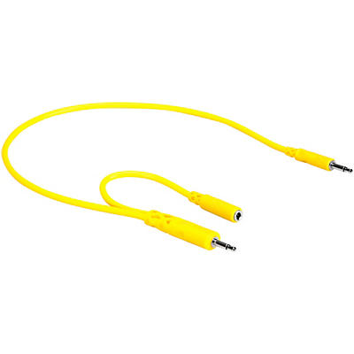 Hosa Hopscotch Patch Cables - 3.5 mm TS with 3.5 mm TSF Pigtail to 3.5 mm TS, 5 pc, 1.5 ft