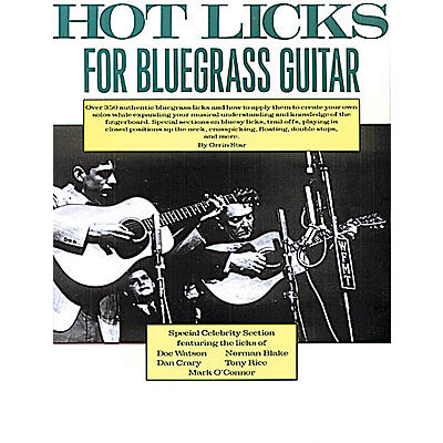 Music Sales Hot Licks for Bluegrass Guitar Music Sales America Series Softcover Written by Orrin Star