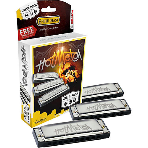 Hot Metal Harmonica Value Pack