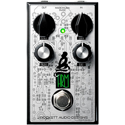 J.Rockett Audio Designs Hot Rubber Monkey (HRM) Overdrive Effects Pedal Condition 1 - Mint Black and Silver