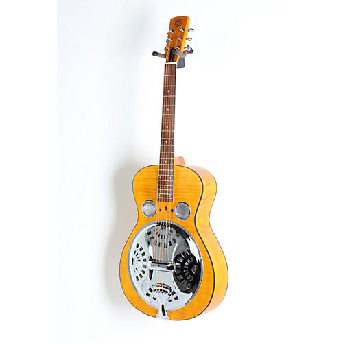Open Box Dobro Hound Dog Deluxe Round Neck AcousticElectric with