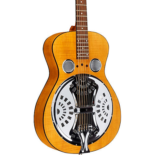 Dobro Hound Dog Deluxe Round Neck Acoustic-Electric with Pickup