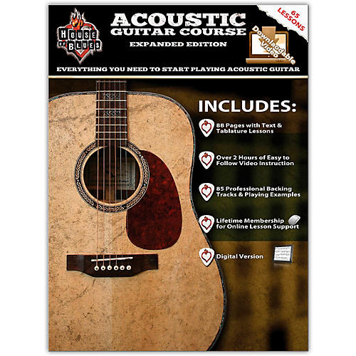 House Of Blues Acoustic Guitar Course Expanded Edition Book/Online Audio