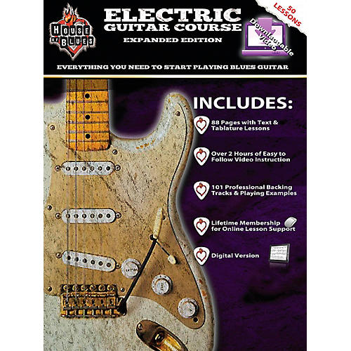 House Of Blues Electric Guitar Course Expanded Edition Book/Online Audio