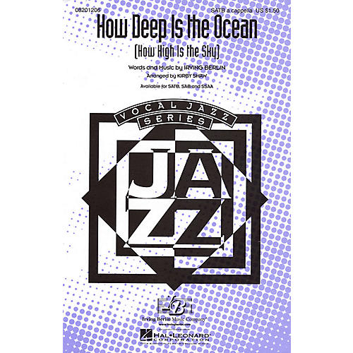 Hal Leonard How Deep Is the Ocean (How High Is the Sky?) SSAA A Cappella Arranged by Kirby Shaw