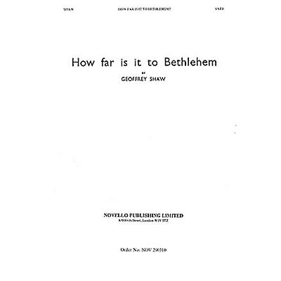 Novello How Far Is It to Bethlehem SATB