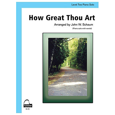 SCHAUM How Great Thou Art Educational Piano Series Softcover