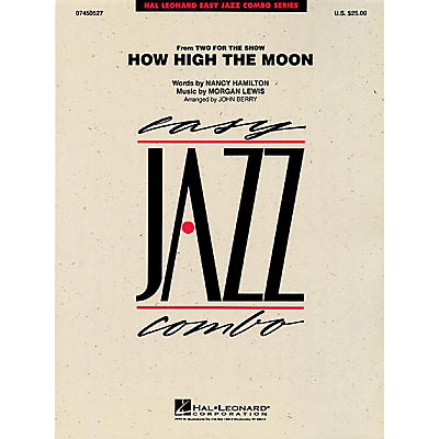 Hal Leonard How High the Moon Jazz Band Level 2 Arranged by John Berry
