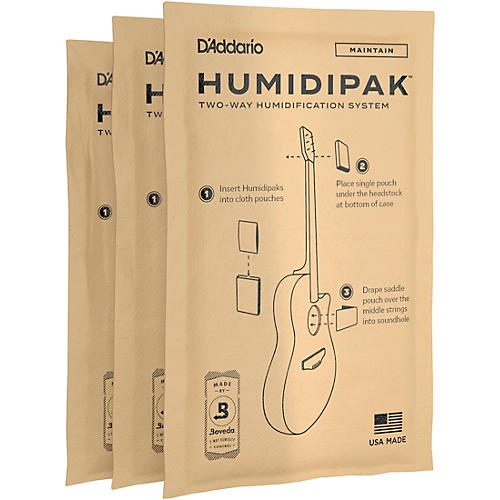 D'Addario Humidipak Replacement Packet 3-Pack