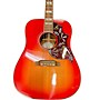 Used Gibson Hummingbird Acoustic Electric Guitar Red