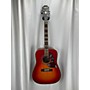 Used Epiphone Hummingbird Acoustic Guitar 2 Tone Sunburst