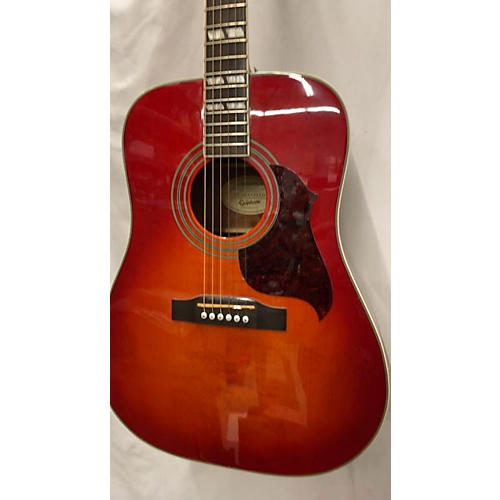 epiphone hummingbird artist acoustic guitar