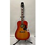 Used Epiphone Hummingbird Artist Acoustic Guitar 2 Color Sunburst