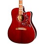 Open-Box Epiphone Hummingbird EC Studio Limited-Edition Acoustic-Electric Guitar Condition 2 - Blemished Wine Red 197881218997