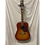 Used Epiphone Hummingbird Inpired By Gibson Acoustic Electric Guitar Cherry Sunburst