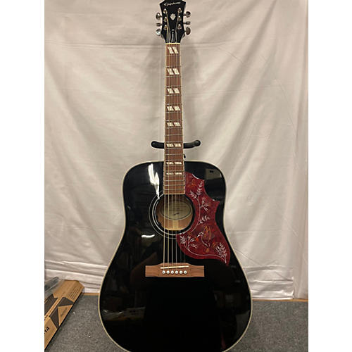 Epiphone Hummingbird Pro Acoustic Electric Guitar Black